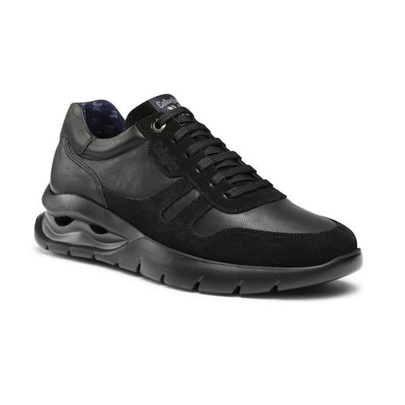 Ανδρικά sneakers Callaghan 45416 LUXE NEGRO VENTO μαύρο δέρμα φωτογραφία