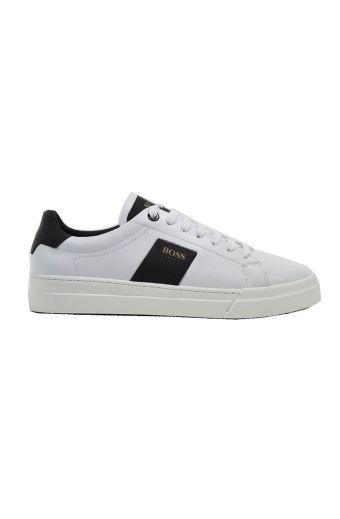 Ανδρικά sneakers BOSS AZ211 WHI/BLK GARDA λευκό δέρμα