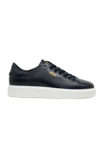 Ανδρικά sneakers BOSS B5720 BLUE TUMBLE μπλε δέρμα