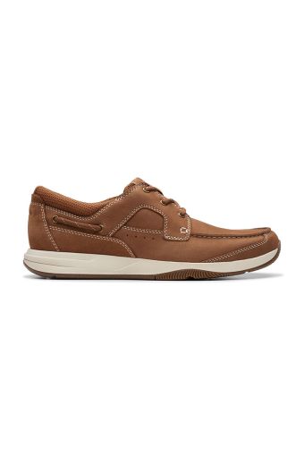 Ανδρικά παπούτσια Clarks Sailview Lace 26176971 ταμπά δέρμα nubuk