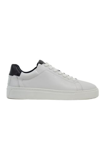 Ανδρικά sneakers GANT Mc Julien 29631555 Cow Leather G316 white/marine λευκό δέρμα