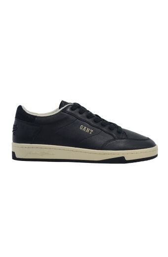 Ανδρικά sneakers GANT Prepus 29631682 Leather G00 black μαύρο δέρμα