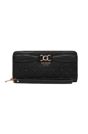 Γυναικείο πορτοφόλι GUESS SWPG933646 BLACK LOGO ARLENA μαύρο