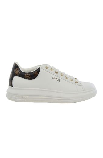 Γυναικεία sneakers GUESS FL8VIBLEA12-WHIBR VIBO λευκό δέρμα