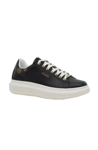 Γυναικεία sneakers GUESS FL8VIBLEA12-BLKBR VIBO μαύρο δέρμα