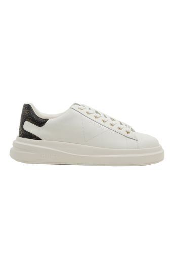 Γυναικεία sneakers GUESS FLJELBFAL12-WHBRPO ELBINA λευκό δέρμα