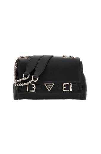 Γυναικεία τσάντα ώμου/χιαστί GUESS HWEBG951121 BLACK ECO ALI μαύρο