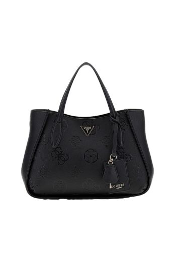 Γυναικεία τσάντα shopper GUESS HWPL932306 BLACK LOGO KEANDRA μαύρο