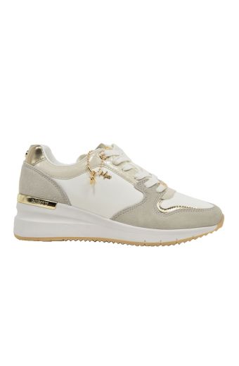 Γυναικεία sneakers MEXX MXK039702W HENA BEIGE/WHITE 2051 μπεζ