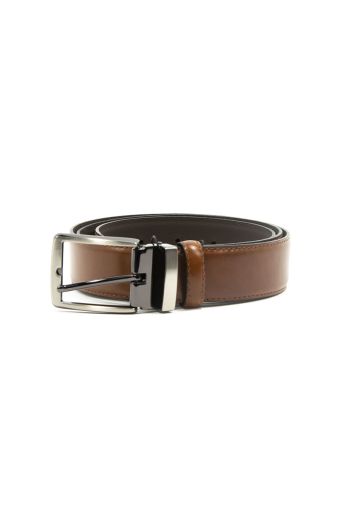 Ανδρική ζώνη OAK BELTMAKERS 387 ταμπά δέρμα