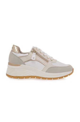 Γυναικεία sneakers Seven 127-99F WHITE LT GOLD U199F127367705 λευκό