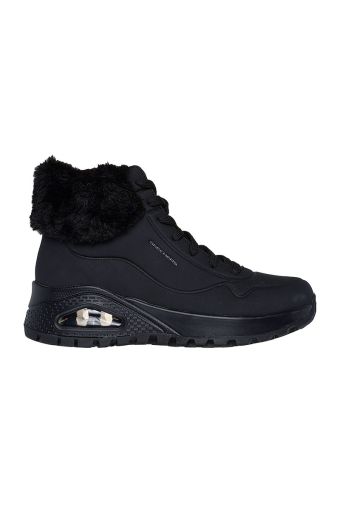 Γυναικεία μποτάκια SKECHERS 167274/BBK UNO RUGGED-FALL AIR BLACK μαύρο