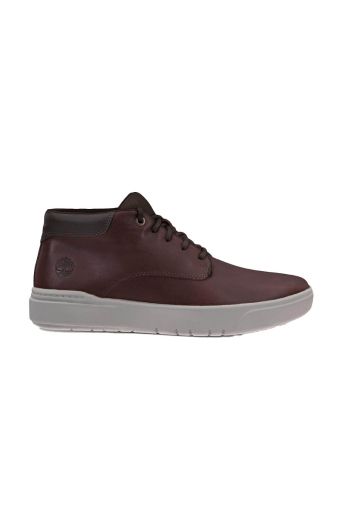 Ανδρικά μποτάκια Timberland TB0A5UVN SENECA BAY MID LACE SNEAKER CHESTNUT καφέ δέρμα