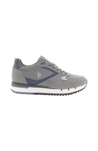 Ανδρικά sneakers U.S.POLO ASSN JUSTIN001A-GRY PU SYNTH. LEATHER-TEXTILE γκρι