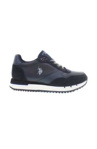 Ανδρικά sneakers U.S.POLO ASSN JUSTIN001A-DBL001 PU SYNTH. LEATHER-TEXTILE μπλε