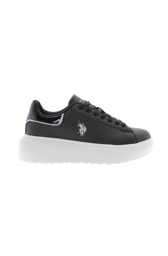 Γυναικεία sneakers U.S.POLO ASSN MEGHAN001-BLK PU SYNTH. LEATHER μαύρο