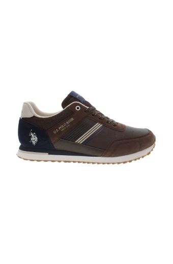 Ανδρικά sneakers U.S.POLO ASSN XIRIO010-BRW PU SYNTH. LEATHER-TEXTILE καφέ