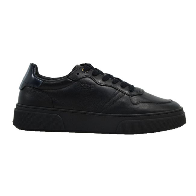 Ανδρικά sneakers BOSS AA220 BLACK CONTADOR μαύρο δέρμα