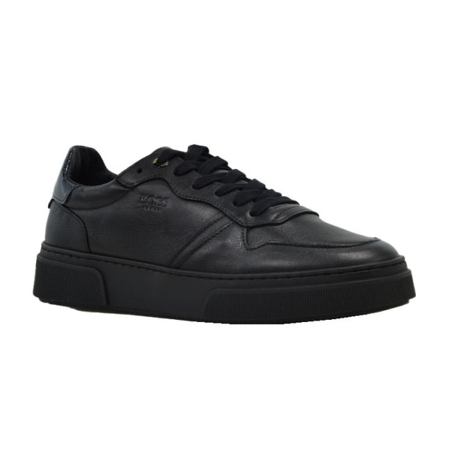 Ανδρικά sneakers BOSS AA220 BLACK CONTADOR μαύρο δέρμα