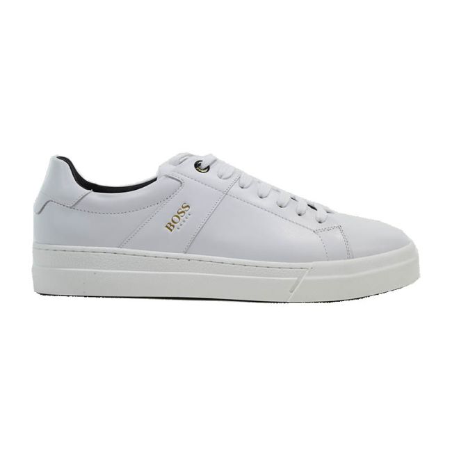 Ανδρικά sneakers BOSS AC121 WHITE GARDA λευκό δέρμα