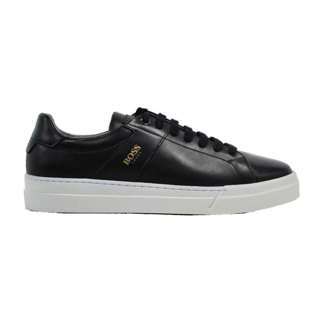 Ανδρικά sneakers BOSS AC121 BLACK GARDA μαύρο δέρμα