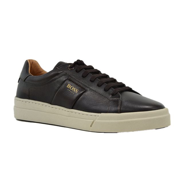 Ανδρικά sneakers BOSS AZ211 BRW CONTADOR καφέ δέρμα