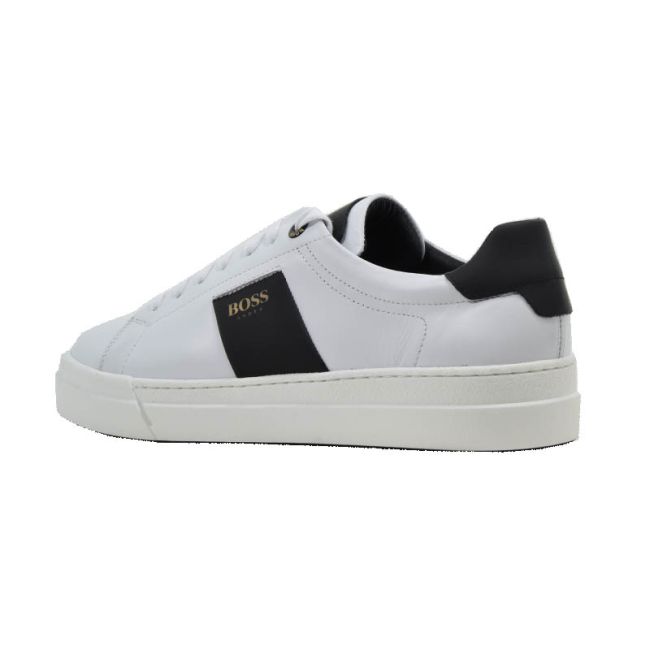 Ανδρικά sneakers BOSS AZ211 WHI/BLK GARDA λευκό δέρμα