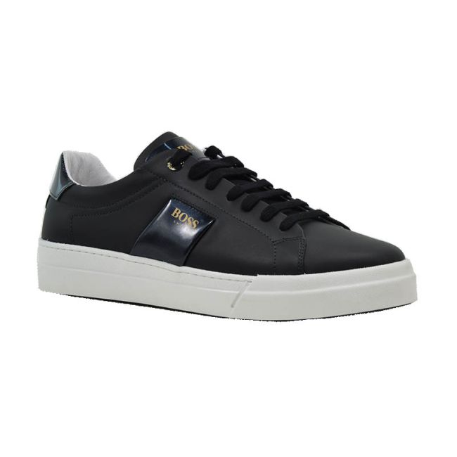 Ανδρικά sneakers BOSS AZ211 BLACK NAUSICA μαύρο δέρμα