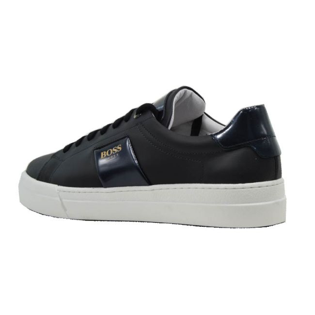 Ανδρικά sneakers BOSS AZ211 BLACK NAUSICA μαύρο δέρμα