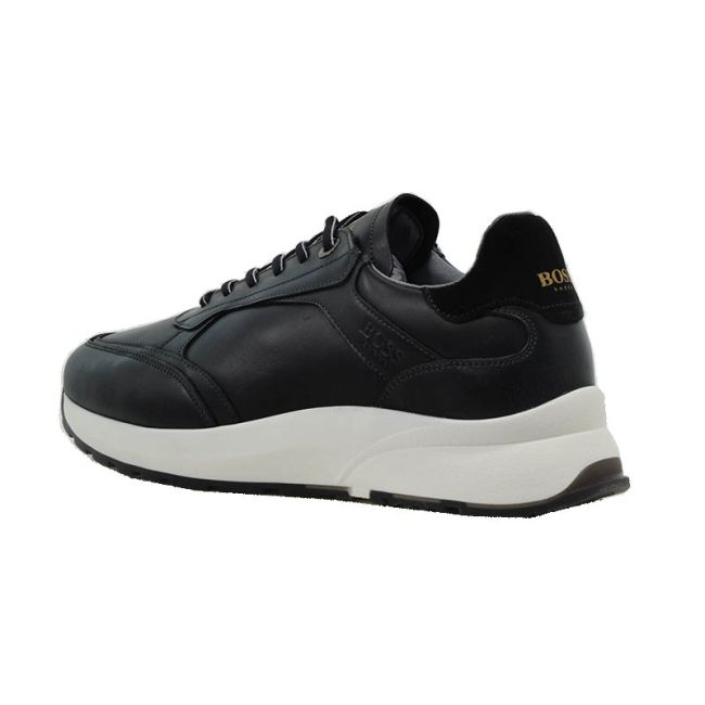 Ανδρικά sneakers BOSS AZ273 BLACK GARDA μαύρο δέρμα