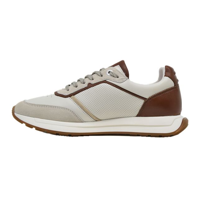 Ανδρικά sneakers BOSS B230/A BEIGE/COGNAC INTER μπεζ δέρμα