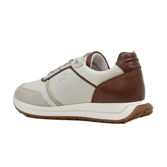 Ανδρικά sneakers BOSS B230/A BEIGE/COGNAC INTER μπεζ δέρμα