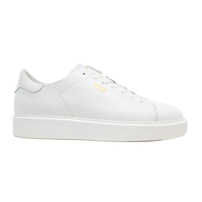 Ανδρικά sneakers BOSS B5720 WHITE TUMBLE λευκό δέρμα