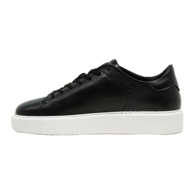 Ανδρικά sneakers BOSS B5720 BLACK TUMBLE μαύρο δέρμα