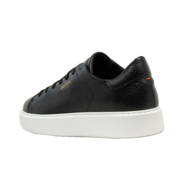 Ανδρικά sneakers BOSS B5720 BLACK TUMBLE μαύρο δέρμα