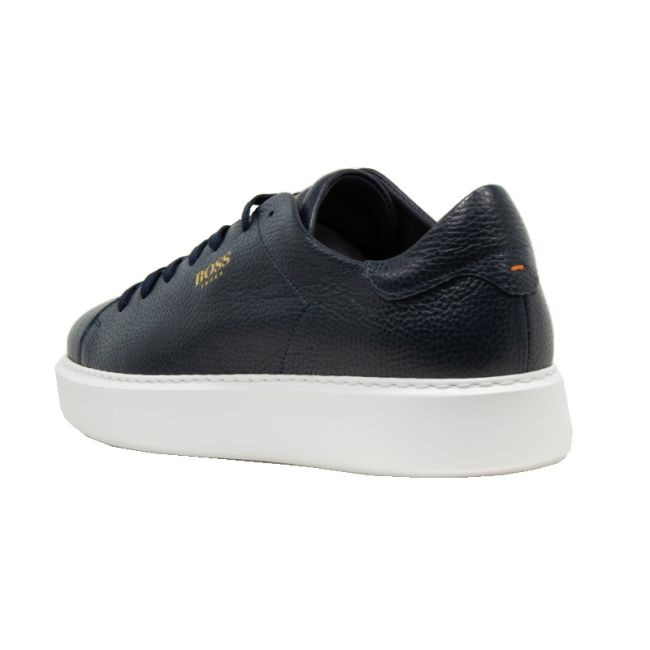 Ανδρικά sneakers BOSS B5720 BLUE TUMBLE μπλε δέρμα