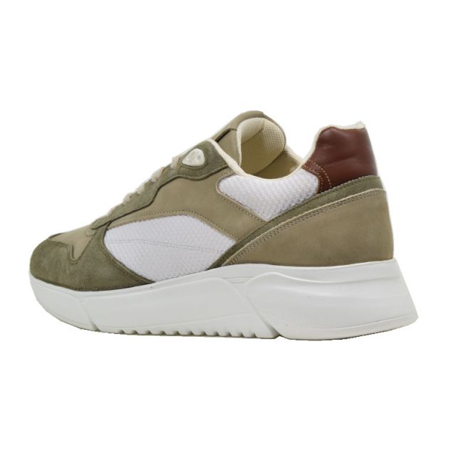 Ανδρικά sneakers BOSS B6930 KHAKI VESUVIO λαδί δέρμα