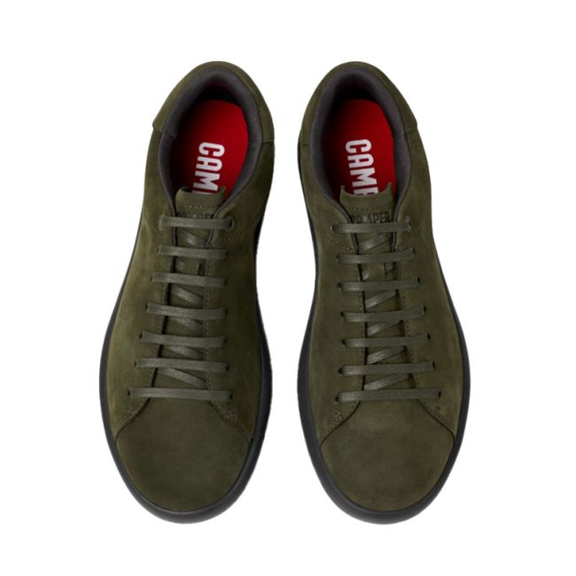 Ανδρικά sneakers Camper K101003-0002 Pelotas Soller Drybuck Ufo/PSoller Meteor Green λαδί δέρμα nubuk