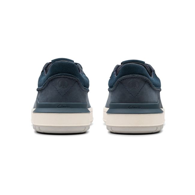 Ανδρικά sneakers Clarks Courtlite2 Run 26181323 μπλε δέρμα nubuk