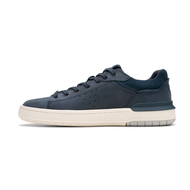 Ανδρικά sneakers Clarks Courtlite2 Run 26181323 μπλε δέρμα nubuk