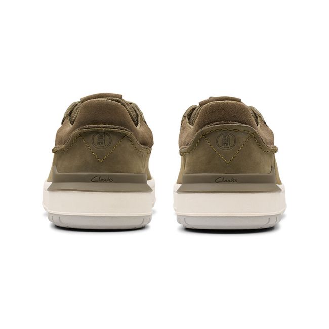 Ανδρικά sneakers Clarks Courtlite2 Run 26181324 λαδί δέρμα nubuck