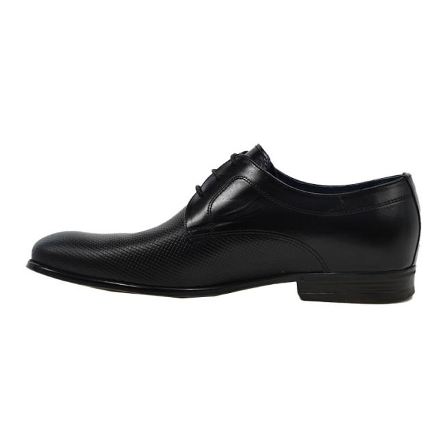 Ανδρικά παπούτσια Damiani 1192 μαύρο δέρμα