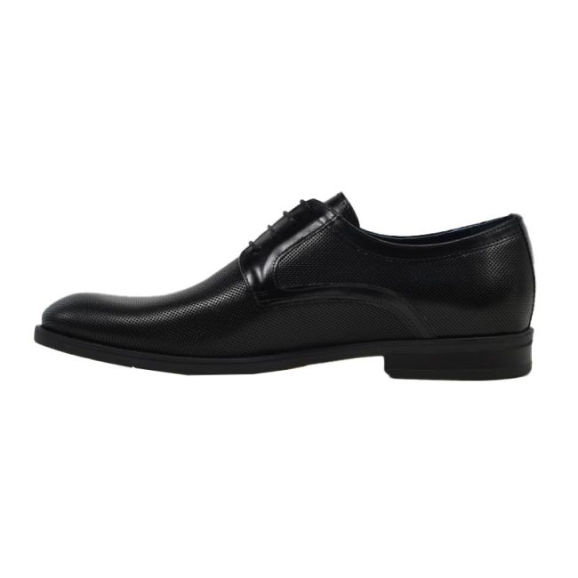 Ανδρικά παπούτσια Damiani 1509 μαύρο δέρμα
