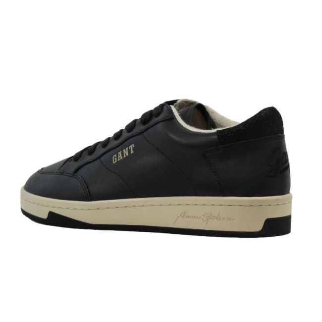 Ανδρικά sneakers GANT Prepus 29631682 Leather G00 black μαύρο δέρμα