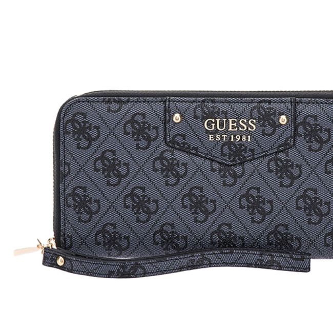 Γυναικείο πορτοφόλι GUESS SWEBG839046 COAL LOGO BRENTON γκρι