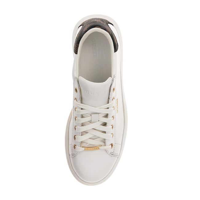 Γυναικεία sneakers GUESS FL8VIBLEA12-WHIBR VIBO λευκό δέρμα