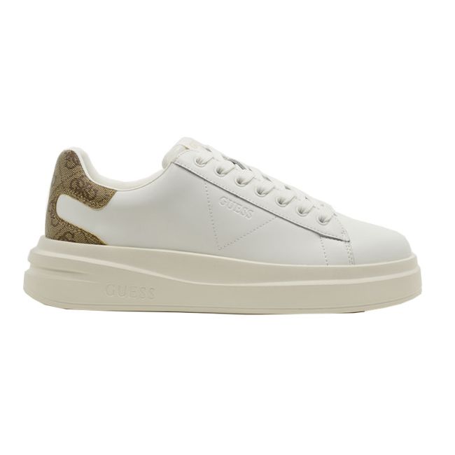 Γυναικεία sneakers GUESS FLJELBFAL12 ELBINA λευκό δέρμα