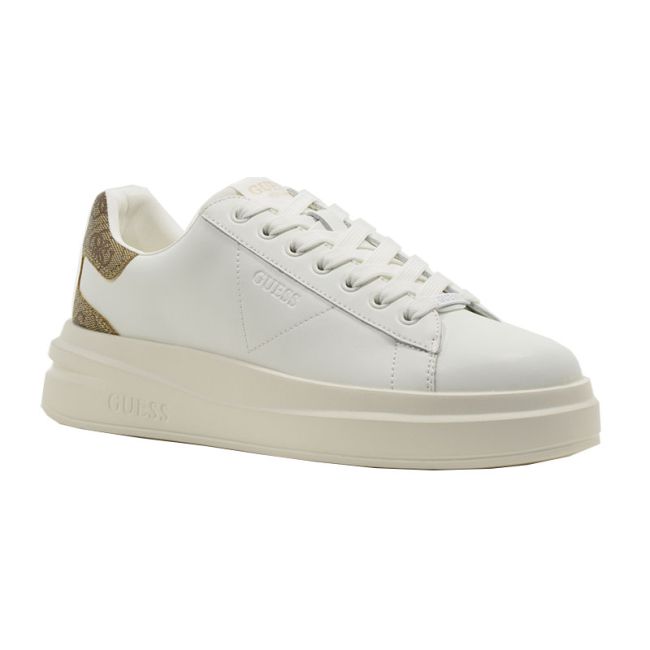 Γυναικεία sneakers GUESS FLJELBFAL12 ELBINA λευκό δέρμα