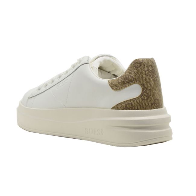 Γυναικεία sneakers GUESS FLJELBFAL12 ELBINA λευκό δέρμα