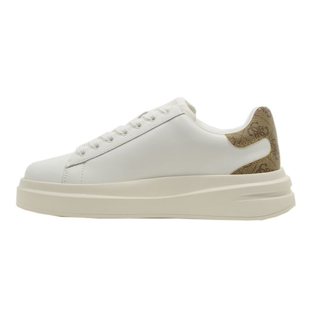 Γυναικεία sneakers GUESS FLJELBFAL12 ELBINA λευκό δέρμα